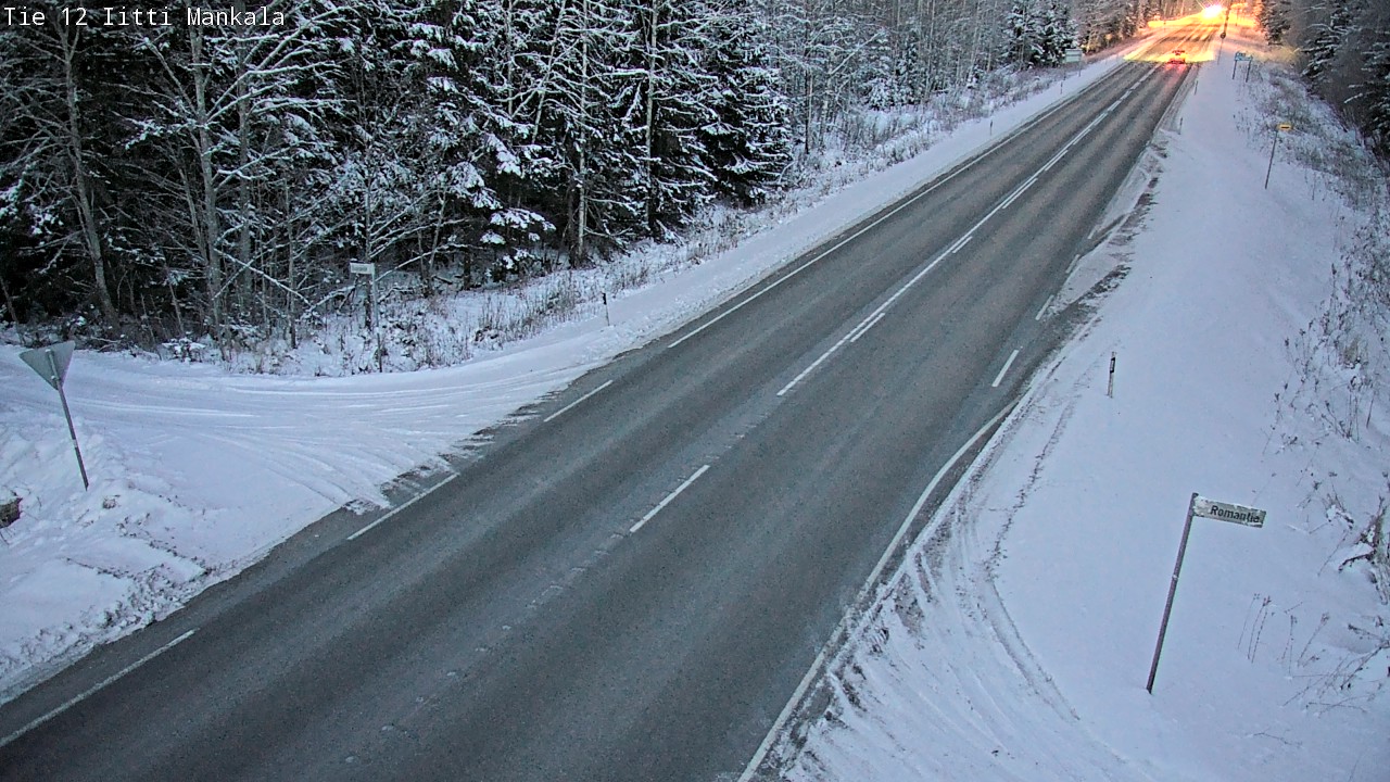 Weather Camera Image Road 12 Iitti, Mankala, Iitti, Päijät-Häme