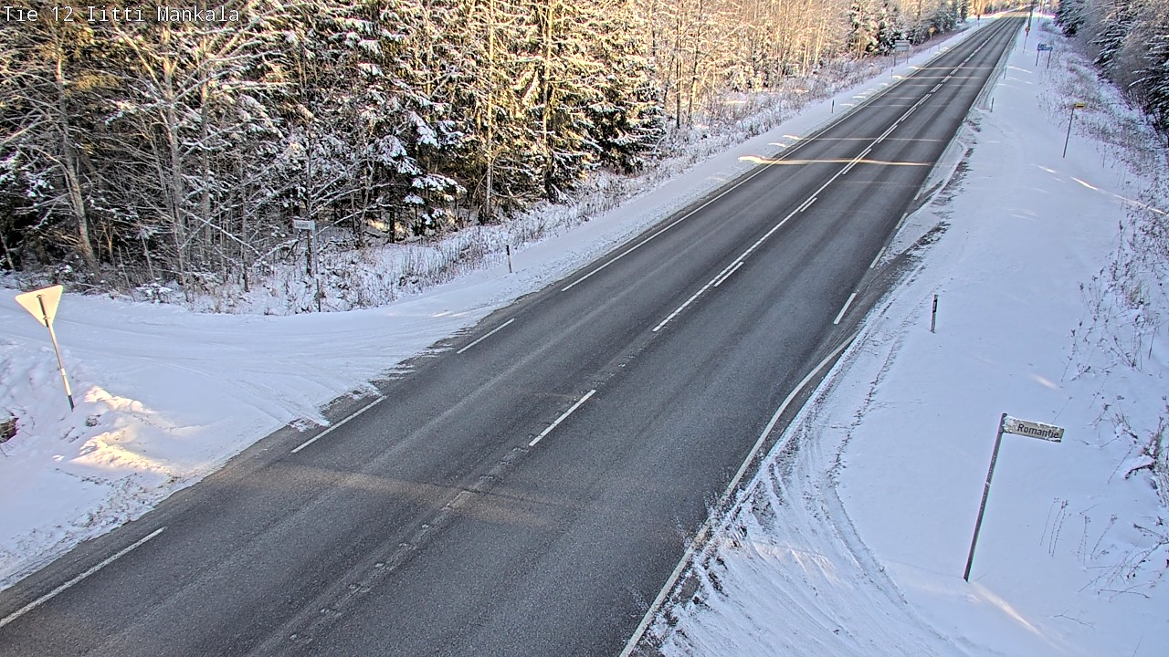 Weather Camera Image Road 12 Iitti, Mankala, Iitti, Päijät-Häme