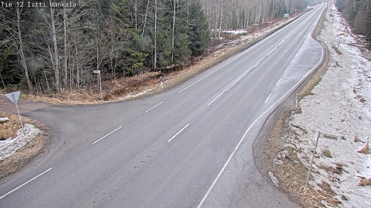 Weather Camera Image Road 12 Iitti, Mankala, Iitti, Päijät-Häme