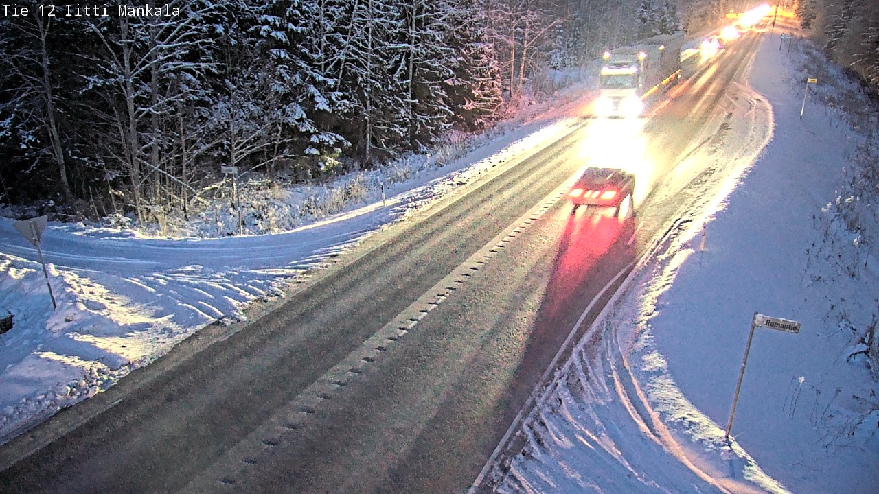 Weather Camera Image Road 12 Iitti, Mankala, Iitti, Päijät-Häme