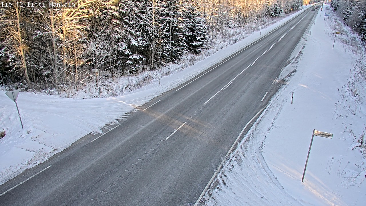 Weather Camera Image Road 12 Iitti, Mankala, Iitti, Päijät-Häme