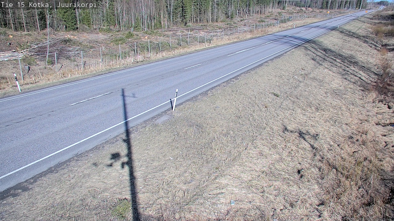 Weather Camera Image Väg 15 Kotka, Juurikorpi, Kotka, Kymenlaakso