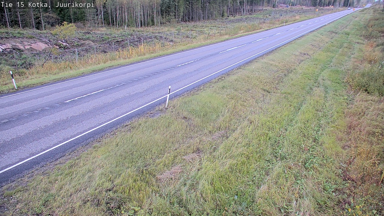Weather Camera Image Väg 15 Kotka, Juurikorpi, Kotka, Kymenlaakso