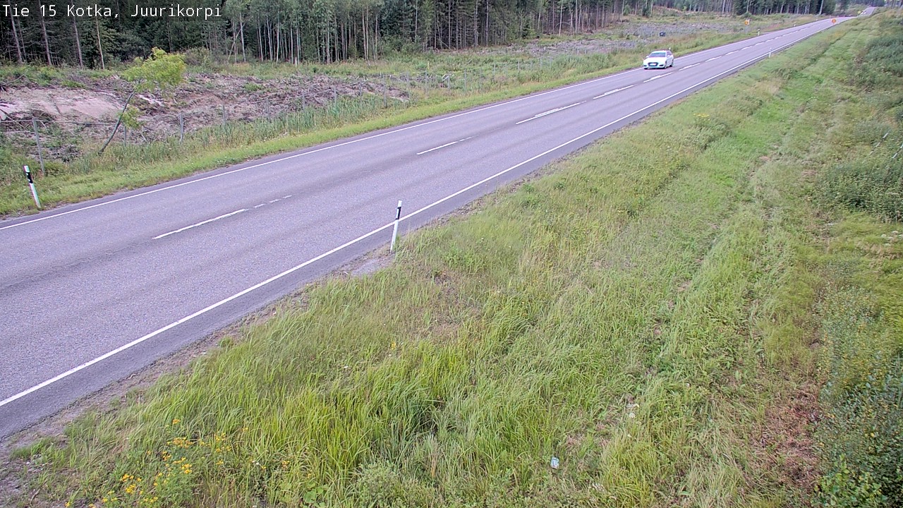 Weather Camera Image Väg 15 Kotka, Juurikorpi, Kotka, Kymenlaakso