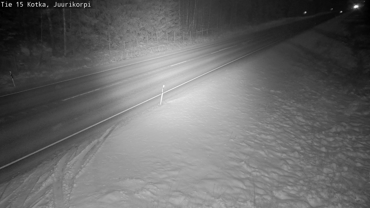 Weather Camera Image Väg 15 Kotka, Juurikorpi, Kotka, Kymenlaakso