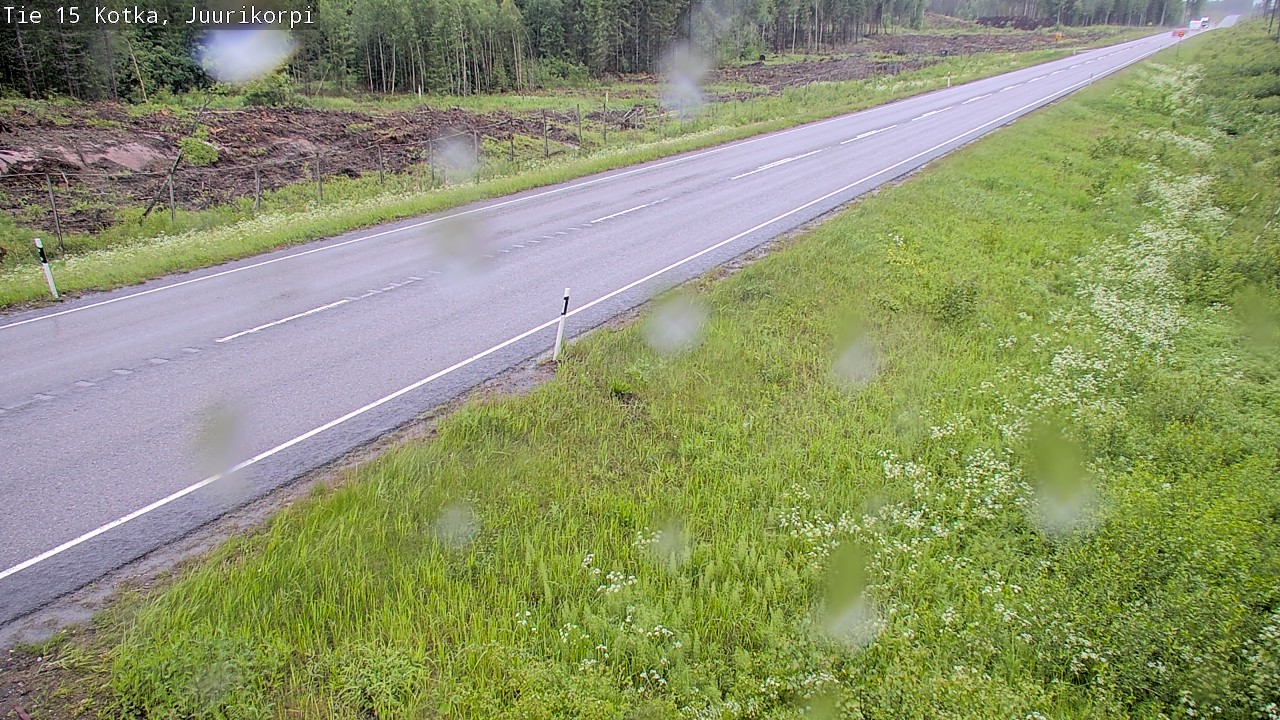 Weather Camera Image Väg 15 Kotka, Juurikorpi, Kotka, Kymenlaakso