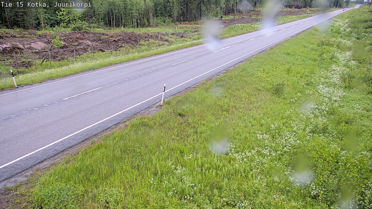 Weather Camera Image Väg 15 Kotka, Juurikorpi, Kotka, Kymenlaakso