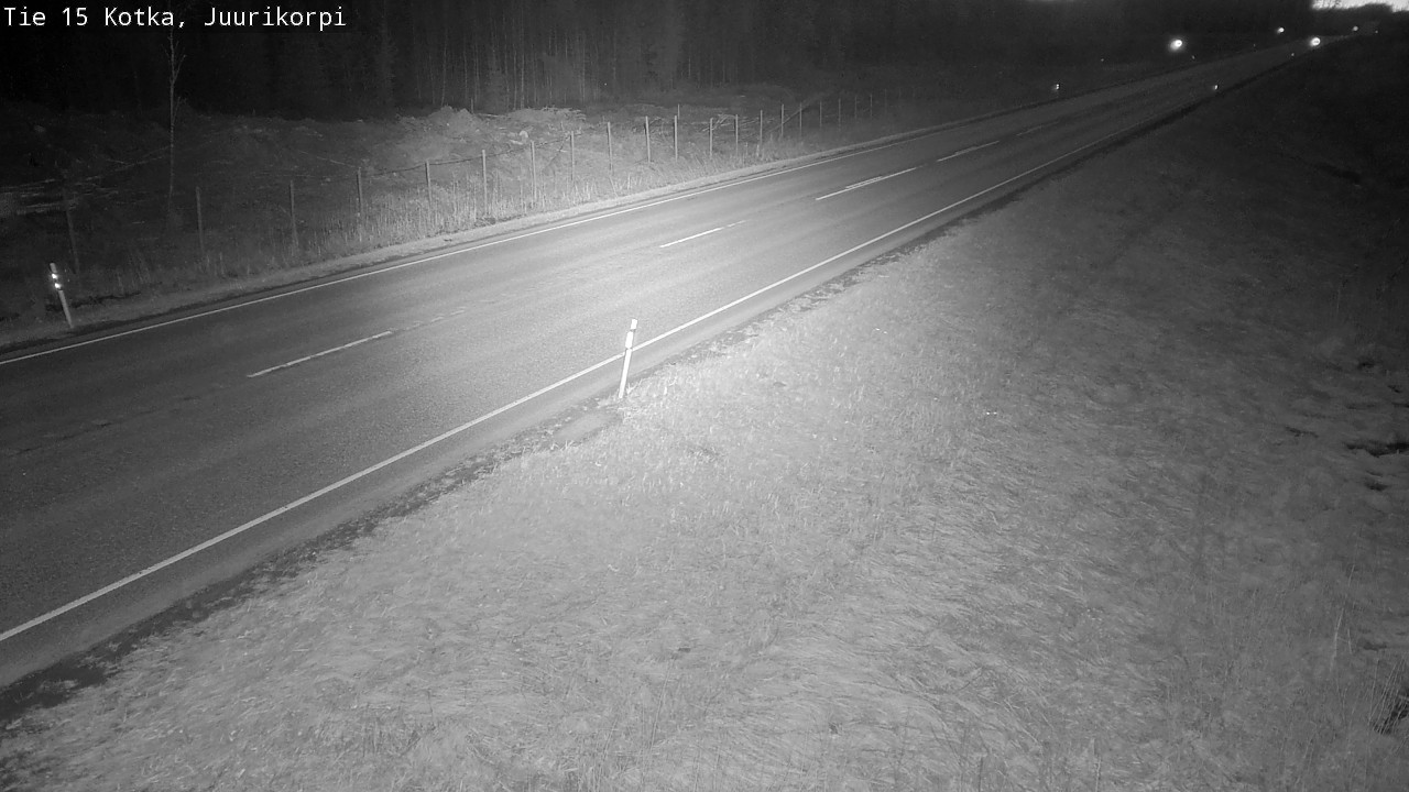 Weather Camera Image Väg 15 Kotka, Juurikorpi, Kotka, Kymenlaakso