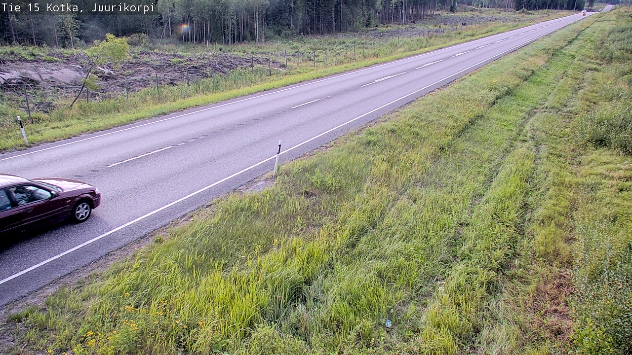 Weather Camera Image Väg 15 Kotka, Juurikorpi, Kotka, Kymenlaakso