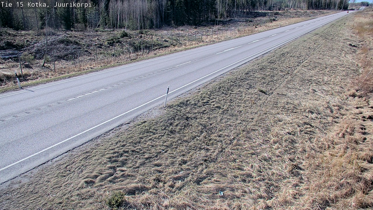 Weather Camera Image Väg 15 Kotka, Juurikorpi, Kotka, Kymenlaakso