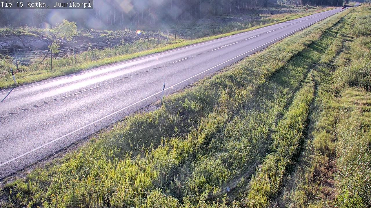 Weather Camera Image Väg 15 Kotka, Juurikorpi, Kotka, Kymenlaakso