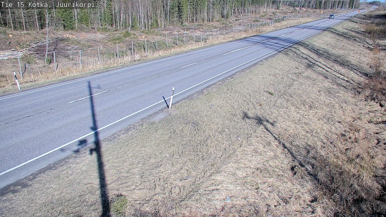 Weather Camera Image Road 15 Kotka, Juurikorpi, Kotka, Kymenlaakso