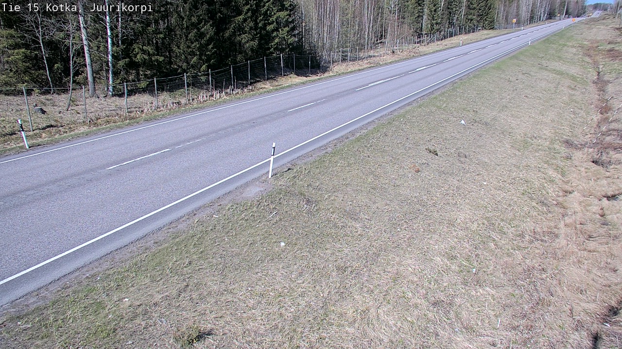 Weather Camera Image Väg 15 Kotka, Juurikorpi, Kotka, Kymenlaakso
