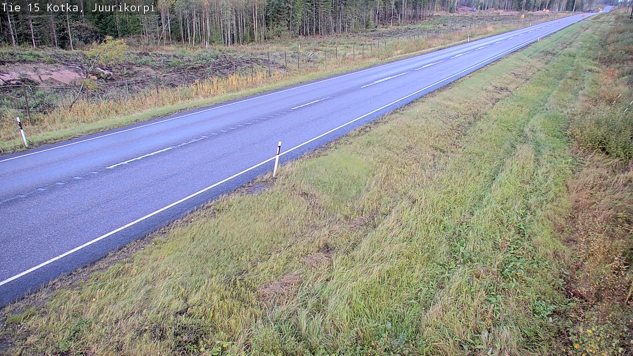 Weather Camera Image Väg 15 Kotka, Juurikorpi, Kotka, Kymenlaakso