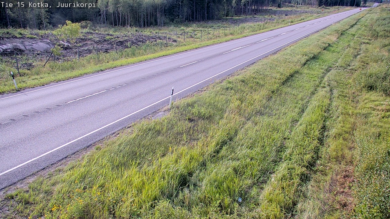 Weather Camera Image Väg 15 Kotka, Juurikorpi, Kotka, Kymenlaakso