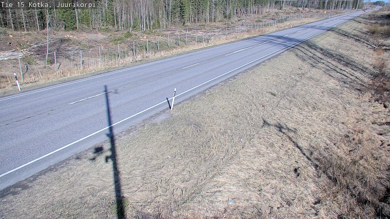 Weather Camera Image Road 15 Kotka, Juurikorpi, Kotka, Kymenlaakso