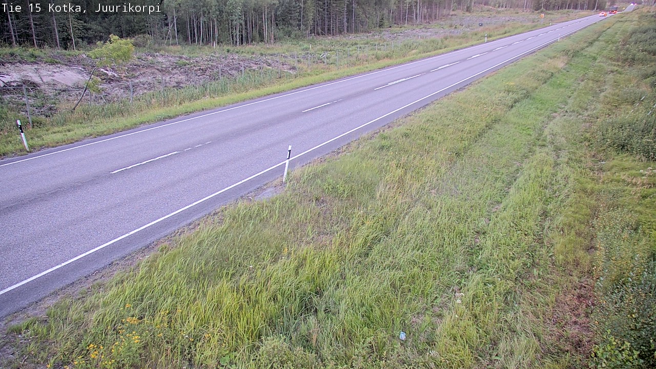 Weather Camera Image Väg 15 Kotka, Juurikorpi, Kotka, Kymenlaakso