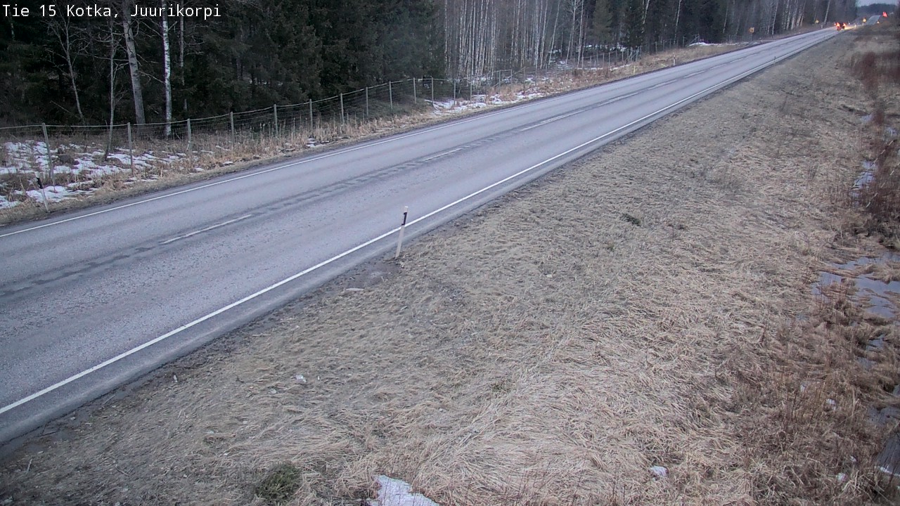 Weather Camera Image Road 15 Kotka, Juurikorpi, Kotka, Kymenlaakso
