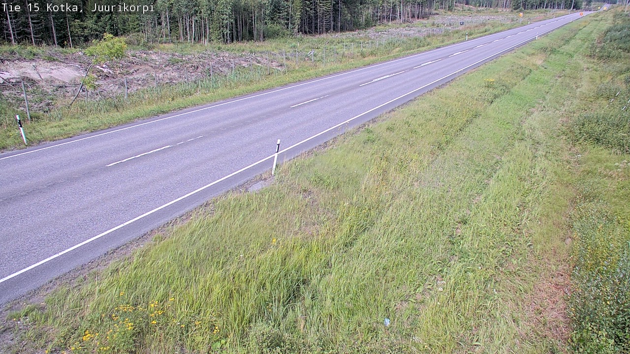 Weather Camera Image Väg 15 Kotka, Juurikorpi, Kotka, Kymenlaakso