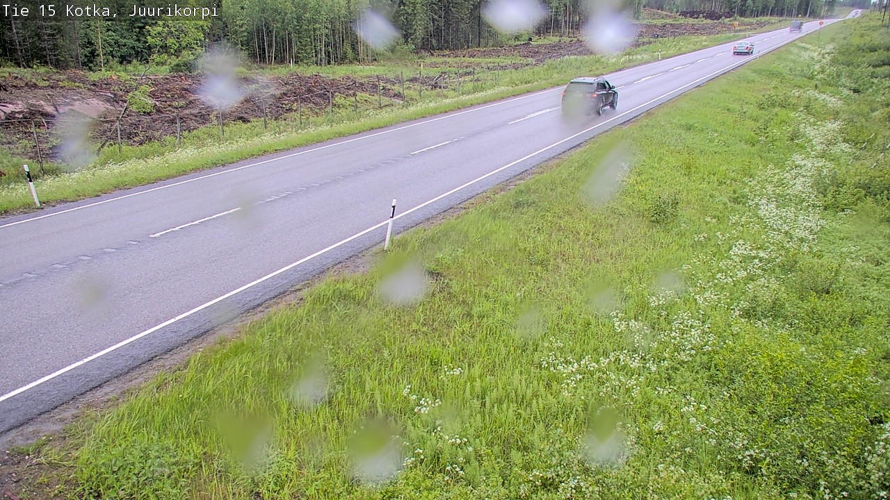 Weather Camera Image Road 15 Kotka, Juurikorpi, Kotka, Kymenlaakso