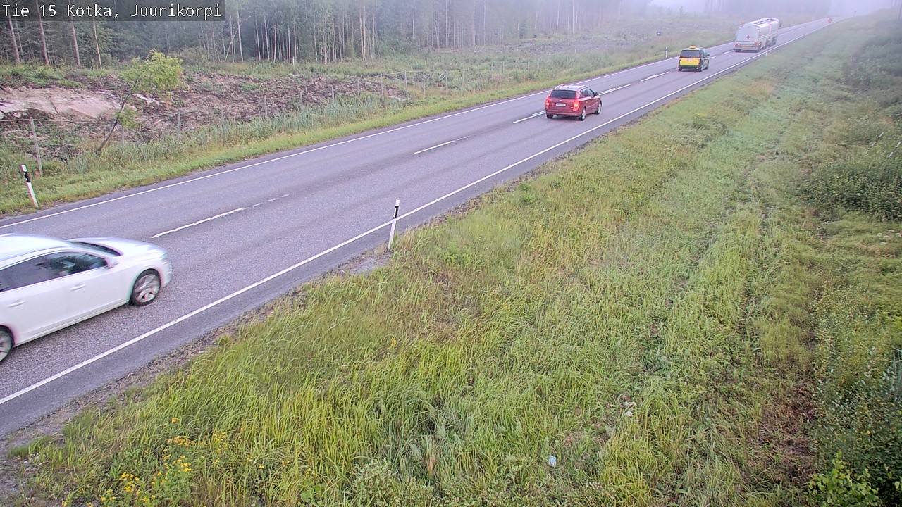 Weather Camera Image Väg 15 Kotka, Juurikorpi, Kotka, Kymenlaakso