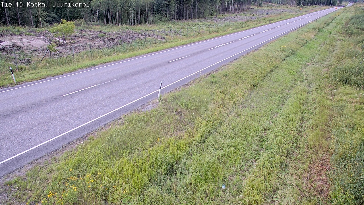 Weather Camera Image Väg 15 Kotka, Juurikorpi, Kotka, Kymenlaakso