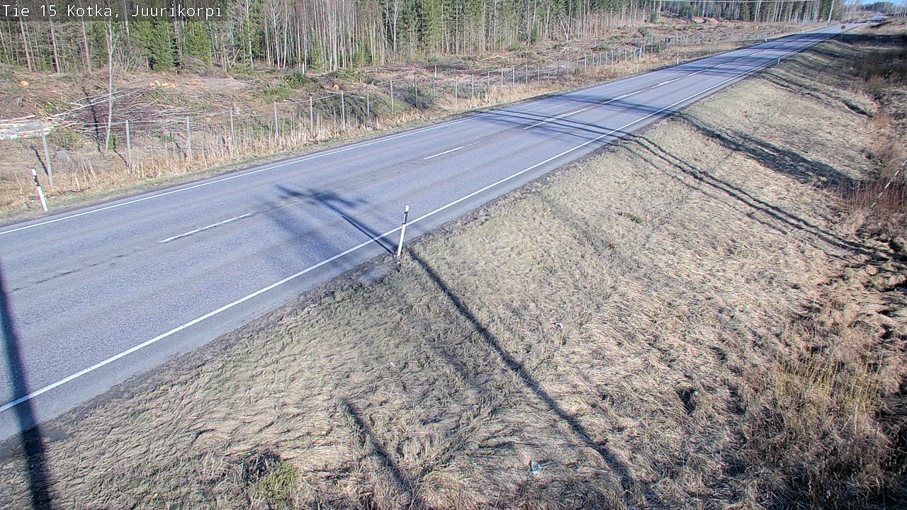 Weather Camera Image Road 15 Kotka, Juurikorpi, Kotka, Kymenlaakso