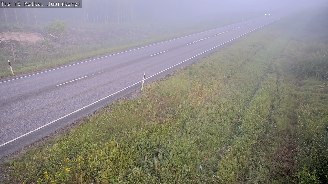 Weather Camera Image Väg 15 Kotka, Juurikorpi, Kotka, Kymenlaakso