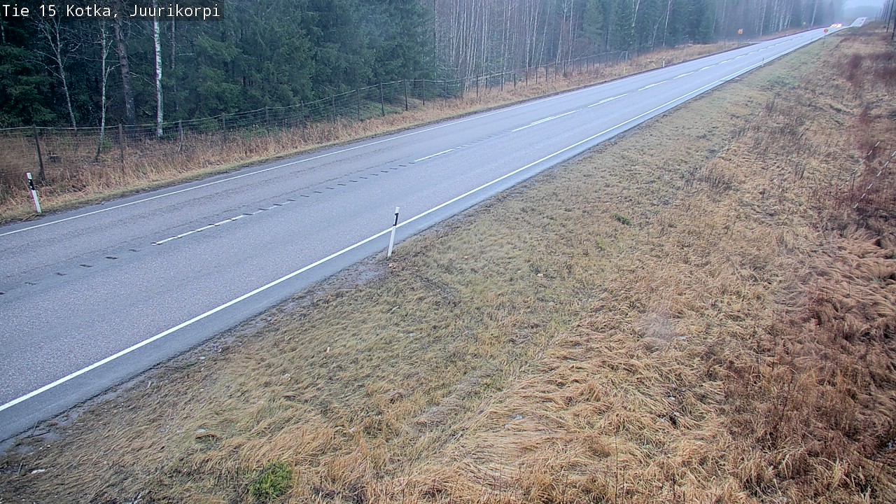 Weather Camera Image Road 15 Kotka, Juurikorpi, Kotka, Kymenlaakso