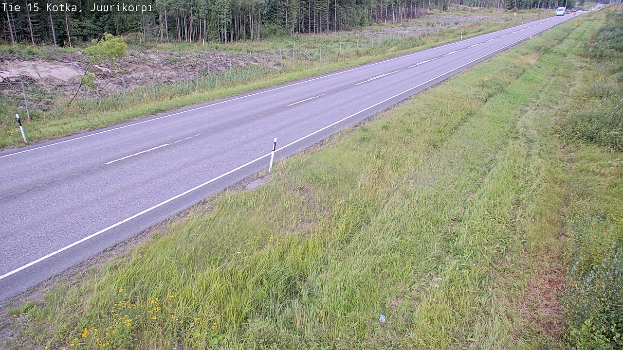 Weather Camera Image Väg 15 Kotka, Juurikorpi, Kotka, Kymenlaakso
