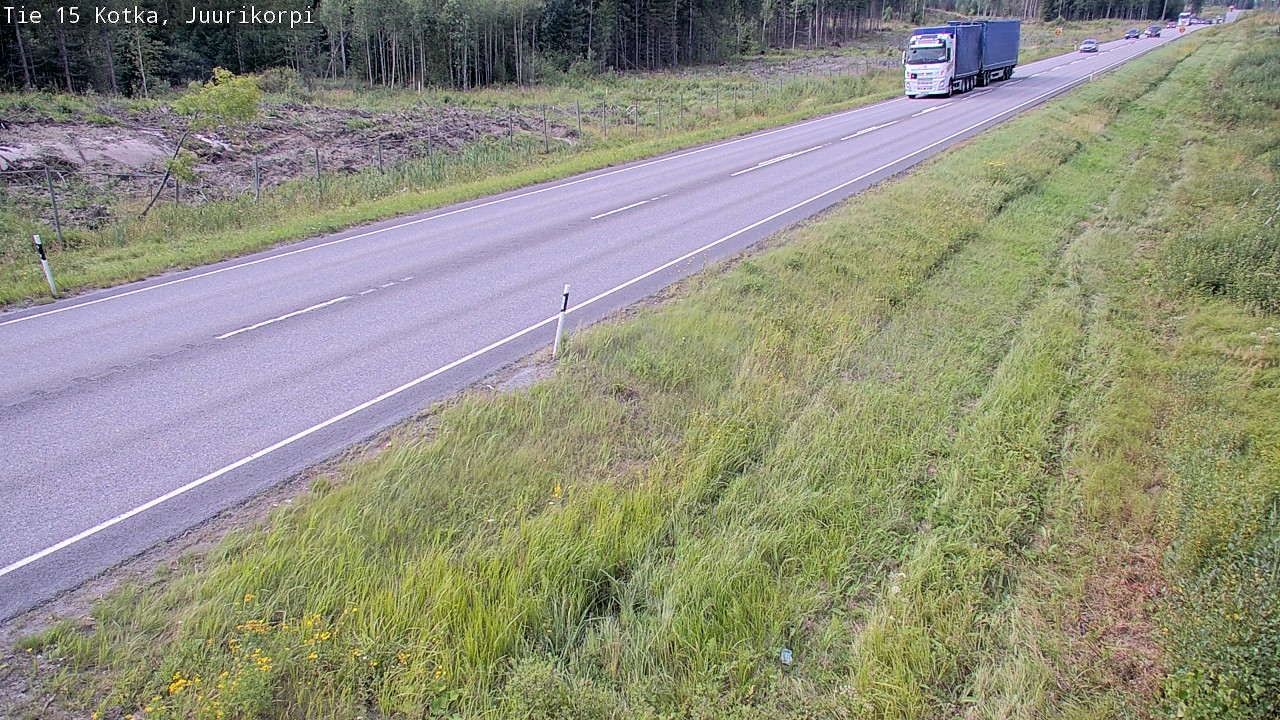 Weather Camera Image Väg 15 Kotka, Juurikorpi, Kotka, Kymenlaakso