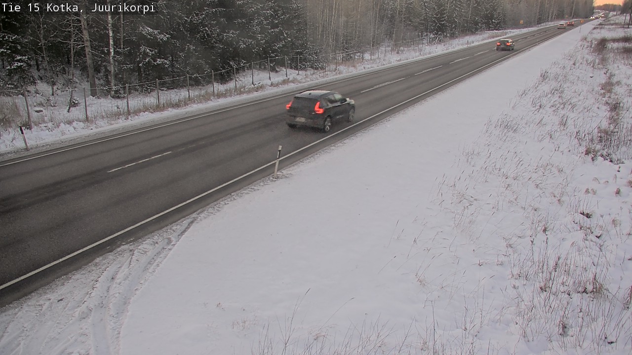 Weather Camera Image Väg 15 Kotka, Juurikorpi, Kotka, Kymenlaakso