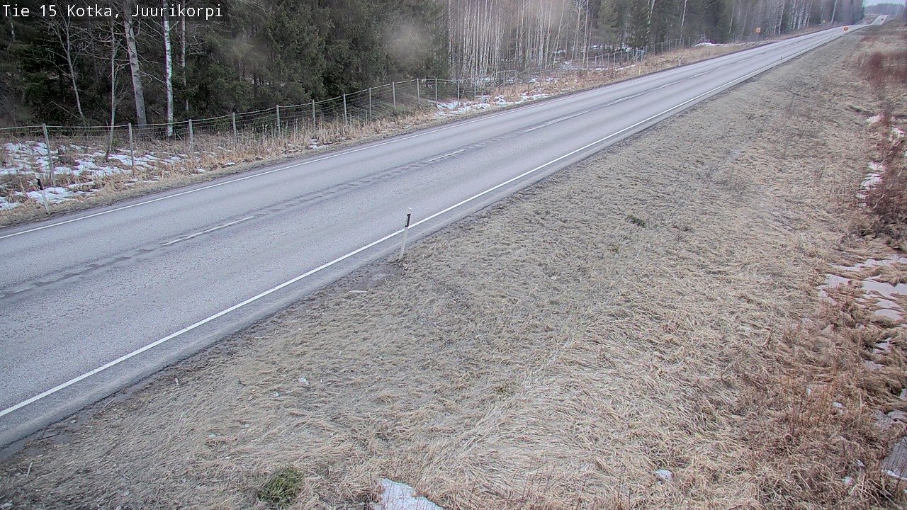 Weather Camera Image Road 15 Kotka, Juurikorpi, Kotka, Kymenlaakso