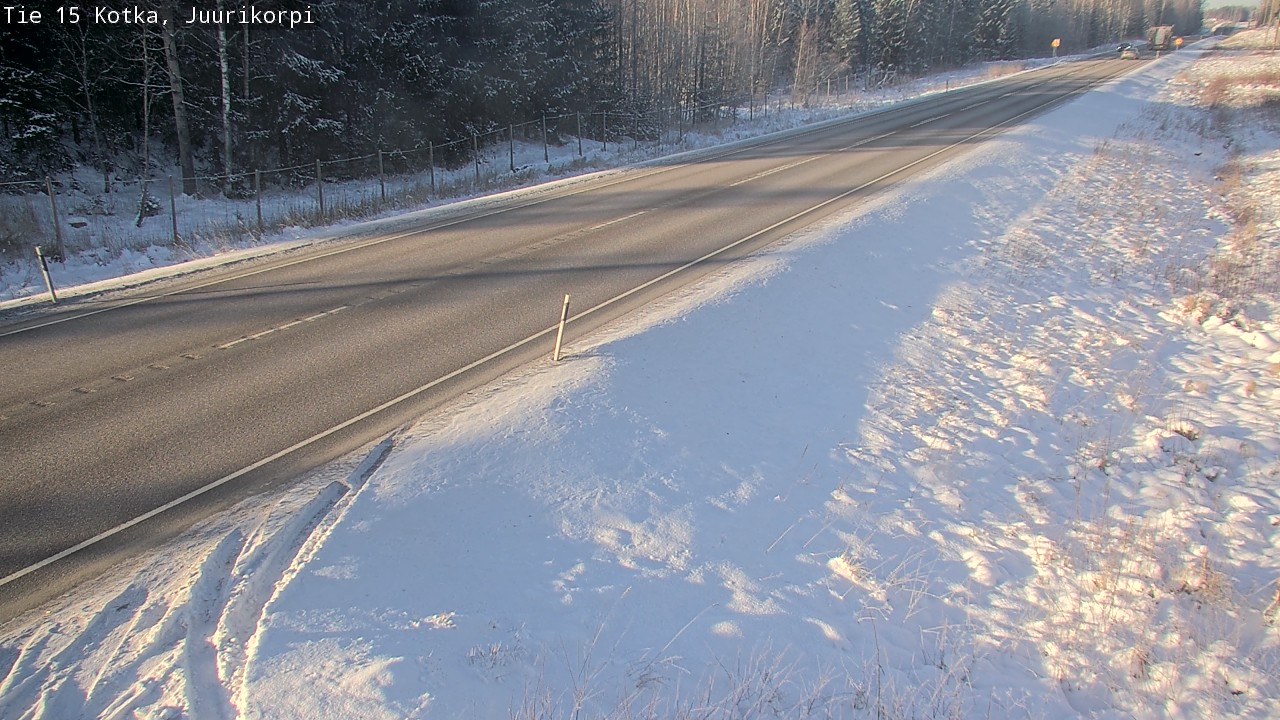 Weather Camera Image Väg 15 Kotka, Juurikorpi, Kotka, Kymenlaakso