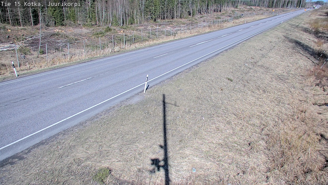 Weather Camera Image Road 15 Kotka, Juurikorpi, Kotka, Kymenlaakso