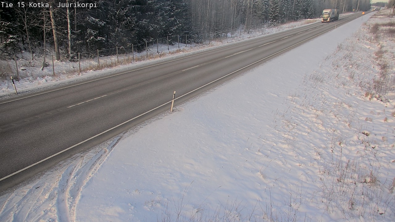 Weather Camera Image Väg 15 Kotka, Juurikorpi, Kotka, Kymenlaakso