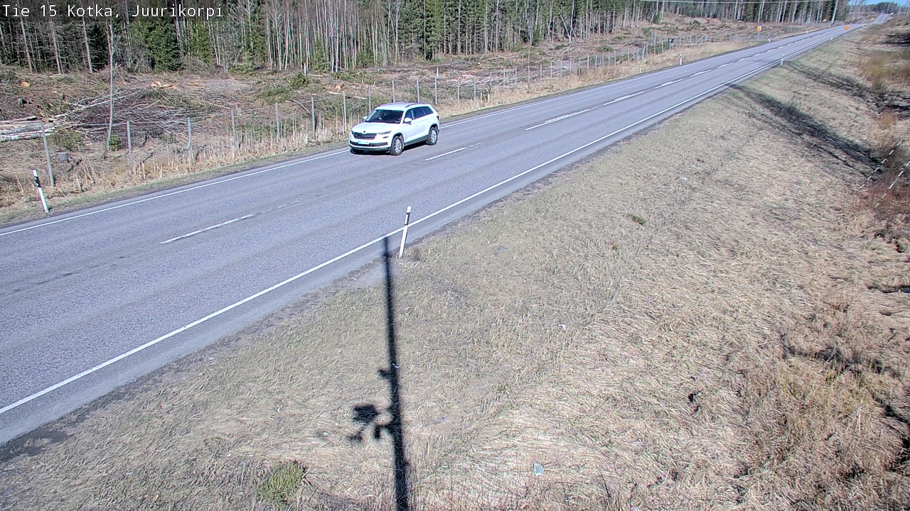 Weather Camera Image Road 15 Kotka, Juurikorpi, Kotka, Kymenlaakso