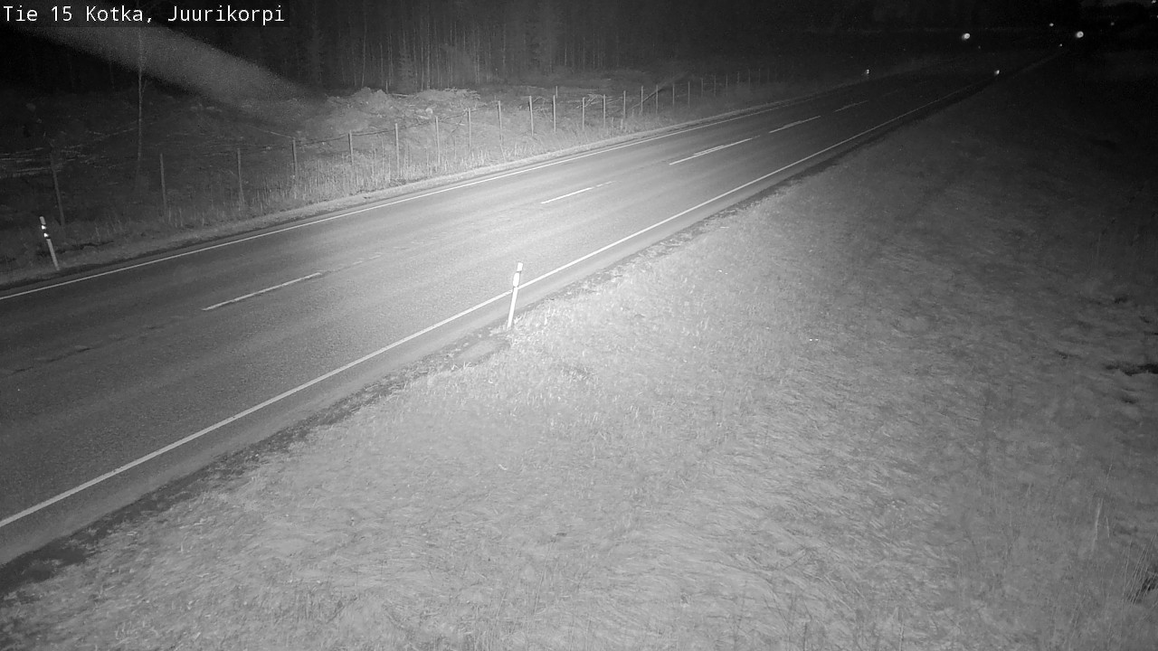 Weather Camera Image Väg 15 Kotka, Juurikorpi, Kotka, Kymenlaakso