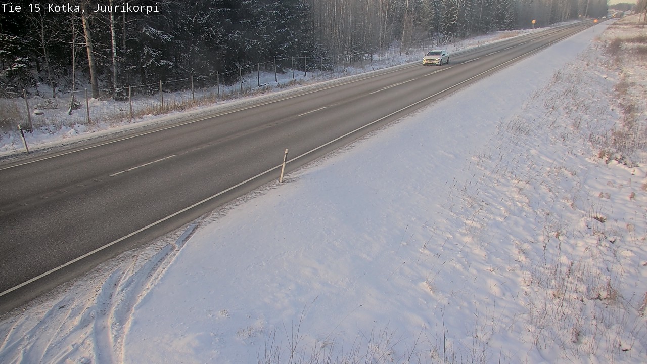 Weather Camera Image Väg 15 Kotka, Juurikorpi, Kotka, Kymenlaakso