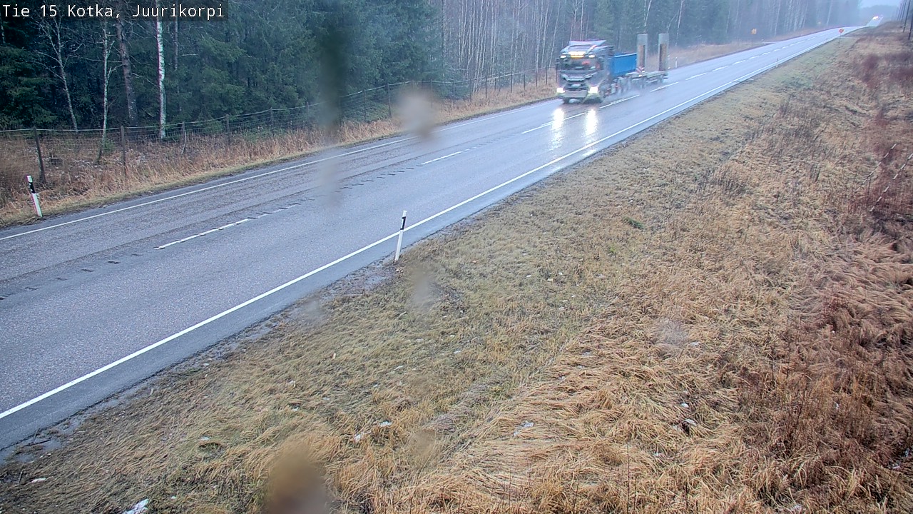 Weather Camera Image Road 15 Kotka, Juurikorpi, Kotka, Kymenlaakso