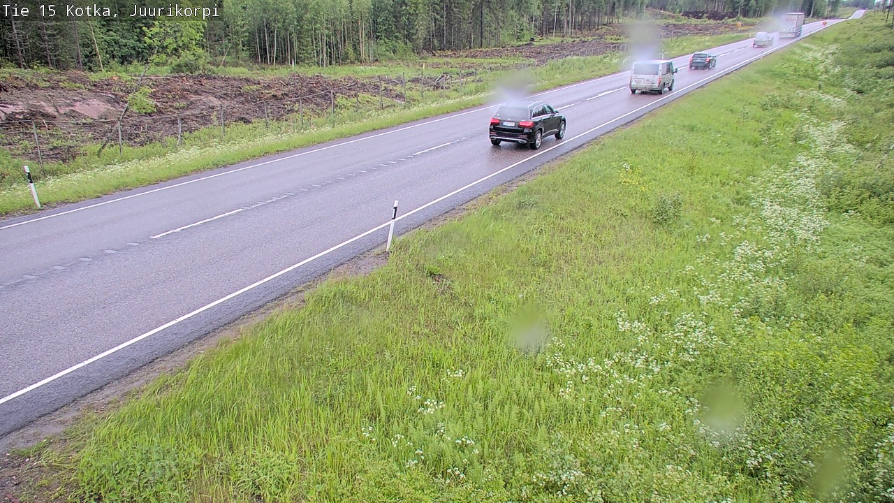 Weather Camera Image Väg 15 Kotka, Juurikorpi, Kotka, Kymenlaakso