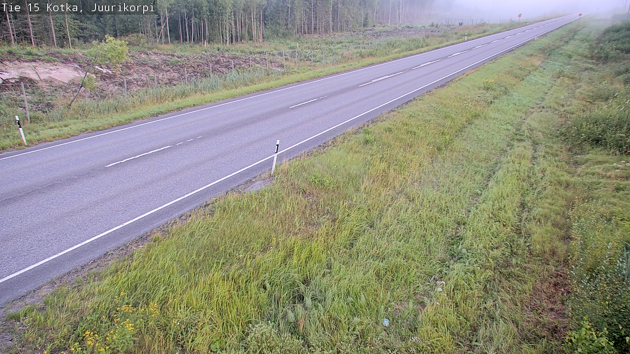 Weather Camera Image Väg 15 Kotka, Juurikorpi, Kotka, Kymenlaakso