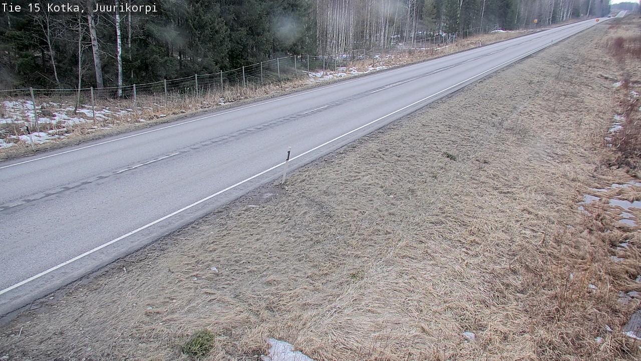 Weather Camera Image Road 15 Kotka, Juurikorpi, Kotka, Kymenlaakso