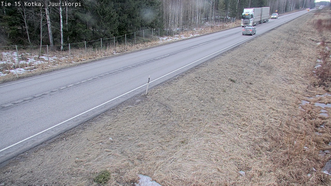 Weather Camera Image Road 15 Kotka, Juurikorpi, Kotka, Kymenlaakso
