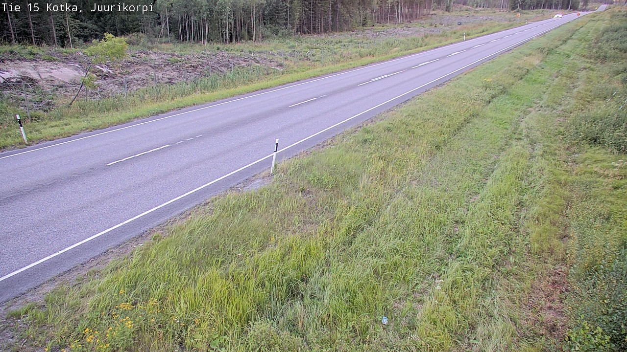 Weather Camera Image Väg 15 Kotka, Juurikorpi, Kotka, Kymenlaakso