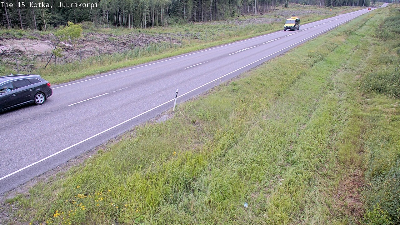 Weather Camera Image Väg 15 Kotka, Juurikorpi, Kotka, Kymenlaakso