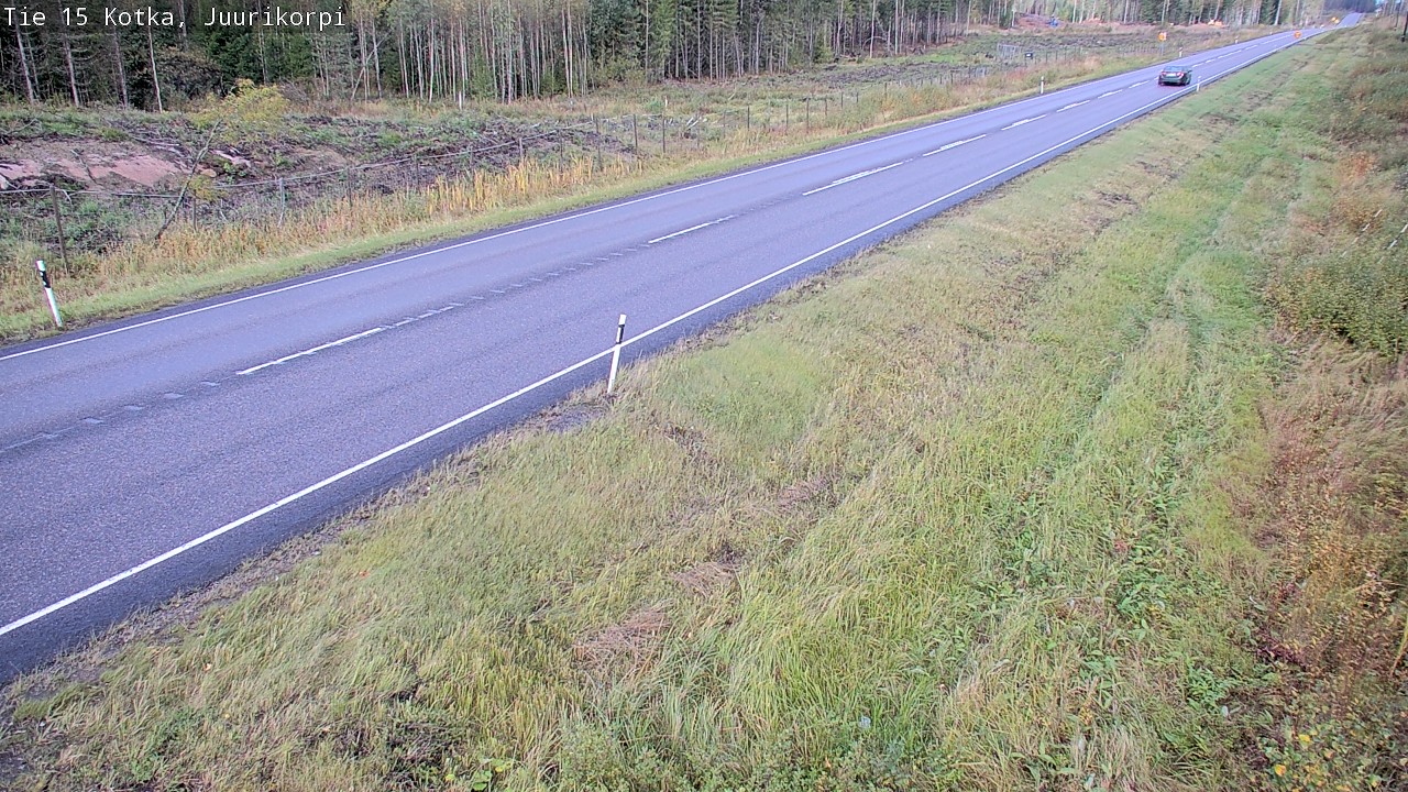 Weather Camera Image Väg 15 Kotka, Juurikorpi, Kotka, Kymenlaakso