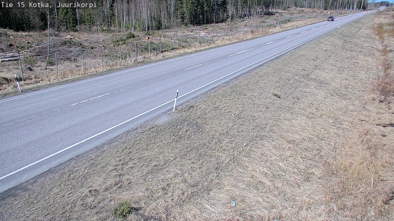 Weather Camera Image Väg 15 Kotka, Juurikorpi, Kotka, Kymenlaakso