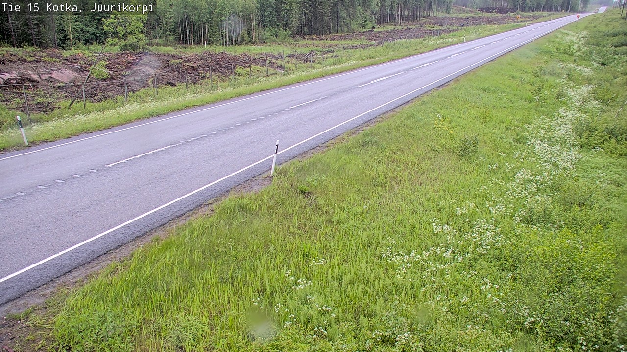 Weather Camera Image Väg 15 Kotka, Juurikorpi, Kotka, Kymenlaakso