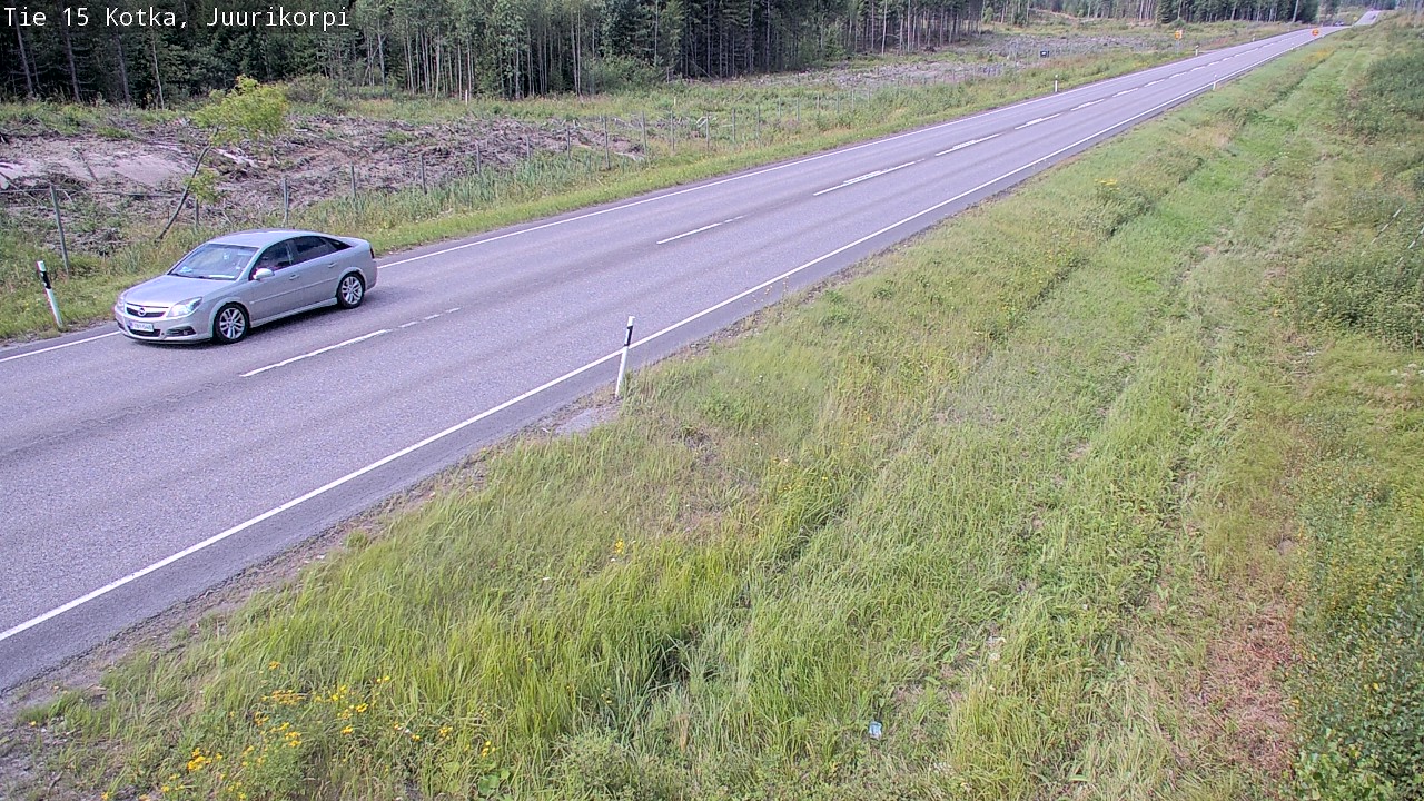 Weather Camera Image Väg 15 Kotka, Juurikorpi, Kotka, Kymenlaakso